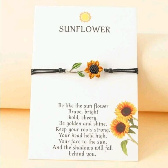 Sunflower 🌻 Bracelet - Picture 2 of 3